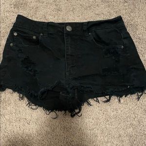 American eagle stretch hi-rise jean shorts